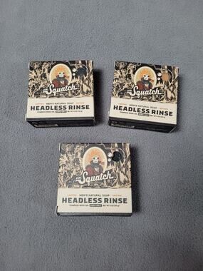 Dr. Squatch Limited Edition Headless Rinse 5 oz Soap **LOT OF 3**